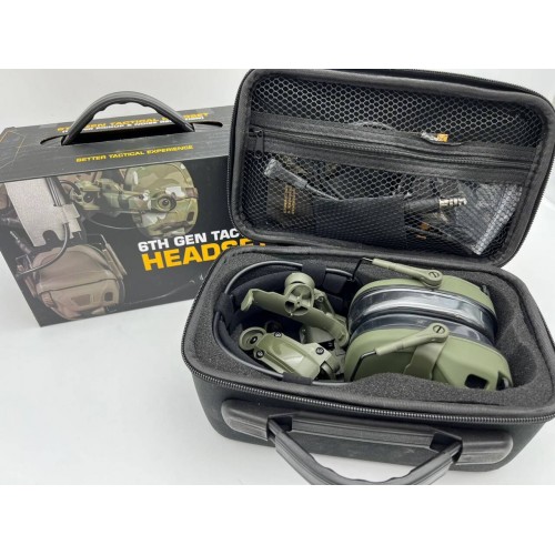 6TH GEN TACTICAL HEADSET тактическая гарнитура, звукосниматель и шумоподавление, активные в Ухте