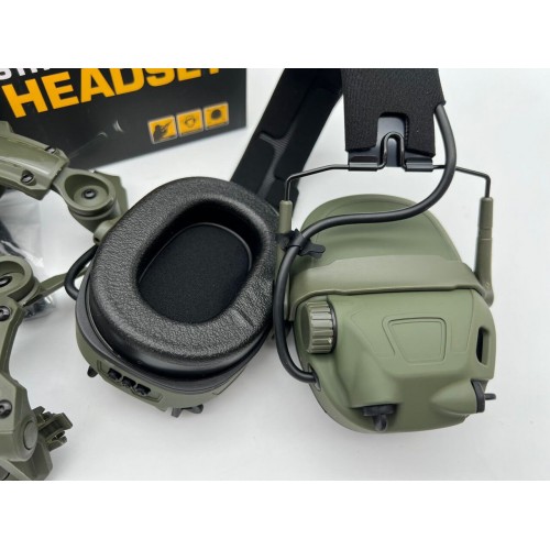 6TH GEN TACTICAL HEADSET тактическая гарнитура, звукосниматель и шумоподавление, активные в Ухте