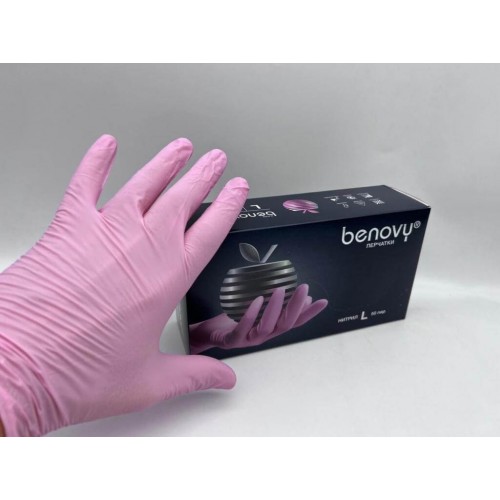 BENOVY MULTICOLOR НИТРИЛ медицинские цветные перчатки в Ухте