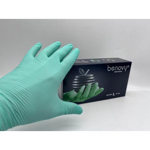 BENOVY MULTICOLOR НИТРИЛ медицинские цветные перчатки в Ухте
