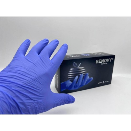 BENOVY MULTICOLOR НИТРИЛ медицинские цветные перчатки в Ухте