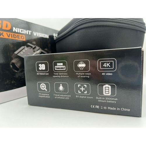 Бинокль ночного видения 3D NIGHT VISION / 4K VIDEO  (с креплением на голову)  в Ухте