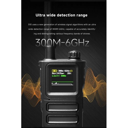 Детектор-обнаружитель дронов SKYDROID S-10 / «СОКОЛ 10» в Ухте портативный всенаправленный