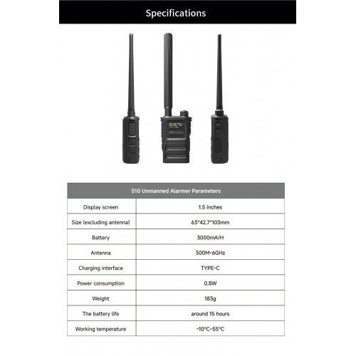 Детектор-обнаружитель дронов SKYDROID S-10 / «СОКОЛ 10» в Ухте портативный всенаправленный