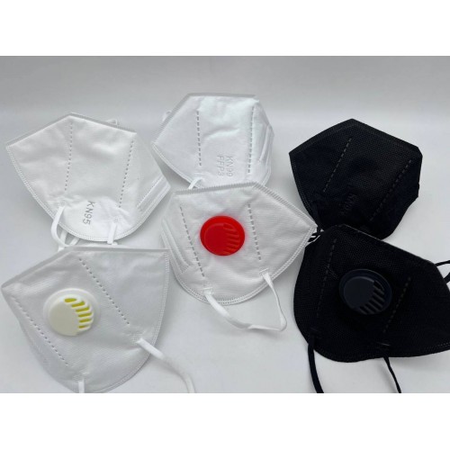 Респираторы KN95 чёрные с клапаном в Ухте